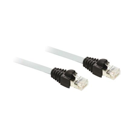 490NTW00005 Schneider Electric, 5m, White RJ45 to Male RJ45 Male, Shielded, Terminated
