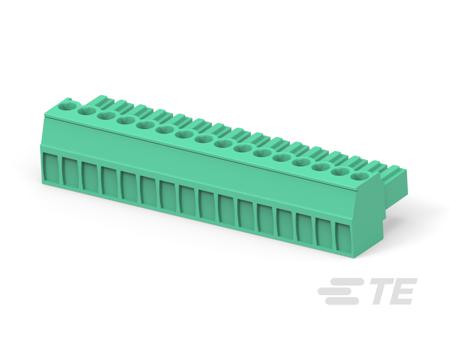 1-284506-6 TE Connectivity, 3.5mm Pitch, Buchanan, 16 Way, Right Angle, Pluggable Terminal Block, Plug, Board Mount, Wire