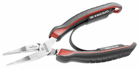188A.16CPE Facom Flat Nose Pliers, 160 mm Overall, Straight Tip