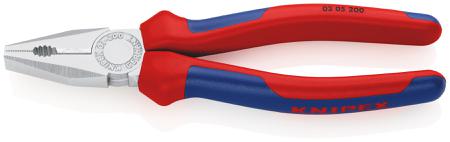 03 05 200 Knipex Combination Pliers, 200 mm Overall, Straight Tip