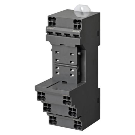 PYF-08-PU-L Omron MY2 8 Pin 250V ac DIN Rail Relay Socket, for use with H3Y Series Timer, H3YN Series Timer