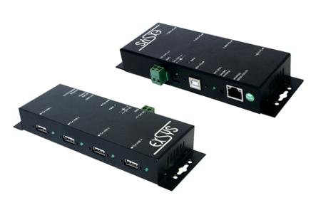 EX-6002 Exsys Ethernet USB A Female Female to RJ45 Interface Adapter