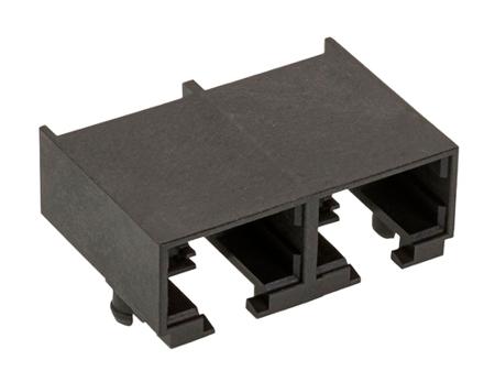 44560-0001 Molex 44560 Series Modular Jack Female, Push Fit Right Angle 2 Port