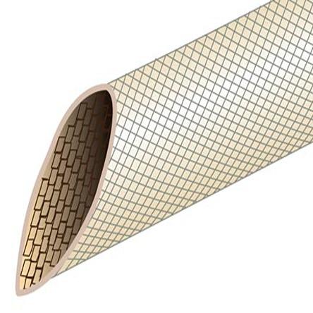 PF2402 NA005 Alpha Wire Braided Fibreglass Natural Cable Sleeve, 0.278in Diameter, 100ft Length, FIT Wire Management Series