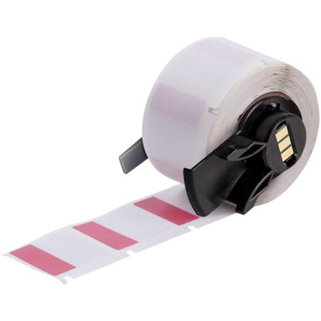 M6-19-427-RD Brady B-427 Red, Transparent Label, 25.40mm Width, 9.53mm Height, 250 Qty