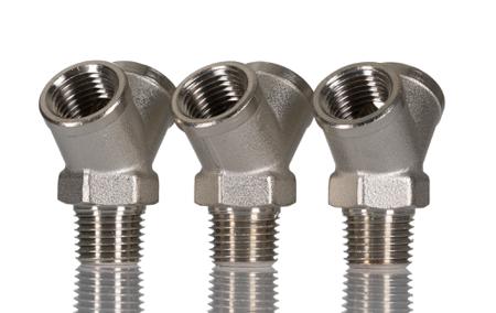 0911-00-13 Legris 0911 Brass Pneumatic Y Threaded Adapter, R 1/4 Male x G 1/4 Female 1/4in