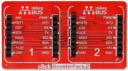 MIKROE-2381 MikroElektronika  Shield for use with Texas Instruments LaunchPads