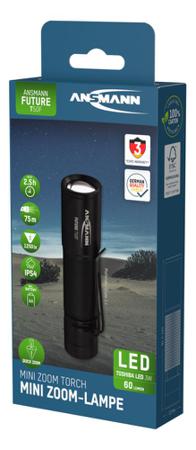 1600-0159-520 Ansmann T50F LED Pocket LED Torch