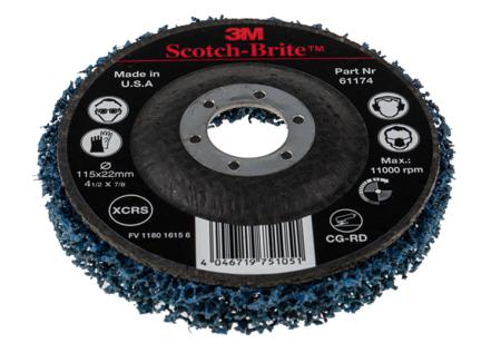 61172 3M , Scotch-Brite Extra Coarse 115mm Silicon Carbide Stripping Disc, SXCRS Grit