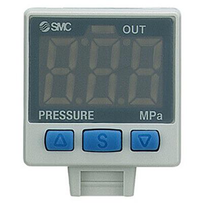 ISE35-N-25-LA SMC NPN Open Collector 2 Outputs Pressure Switch, R 1/8 0MPa to 10 bar