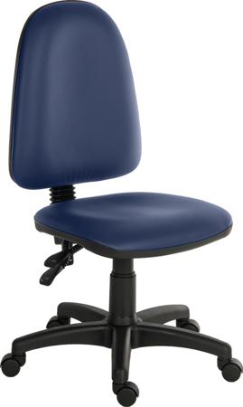 625-799 RS PRO Blue Plastic Operator Chair, 120 Weight Capacity