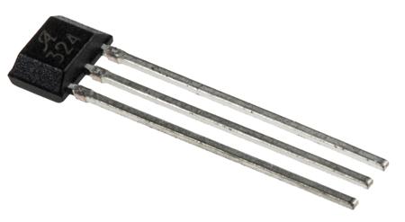 A1324LUA-T Allegro Microsystems 1-Axis Through Hole Hall Effect Sensor 4.5 V 5.5 V, Analogue, SIP, 3-Pin