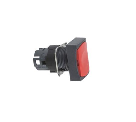 ZB6DA4 Schneider Electric Harmony XB6 Series Red Spring Return Push Button Head, 16mm Cutout, IP65