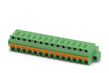1873320 Phoenix Contact, 5.08mm Pitch, FKC 2.5/14-STF-5.08, 14 Way, Pluggable Terminal Block, Plug, Spring Cage Termination,