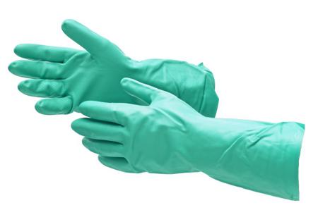 G825-08 RS PRO Green Nitrile Butadiene Rubber Chemical Resistant Gloves, Size 8, Medium
