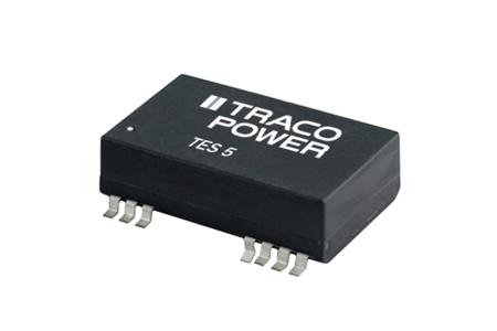 TES-5-2411 TRACOPOWER TES 5 5W Isolated DC-DC Converter Surface Mount, Vin 18 → 36 V dc, Vout 5V dc, I/O isolation 1.5kV dc
