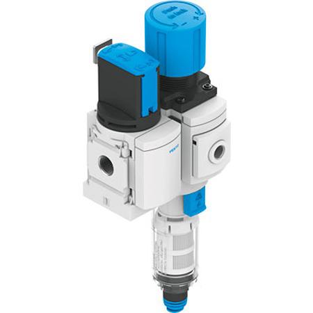 MS4-EM1FR-1-4-D6-C-P-VC-A8-WPE-B Festo MS4 Filter Regulator, 10 bar, MS4-EM1FR-1/4-D6-C-P-VC-A8-WPE-B
