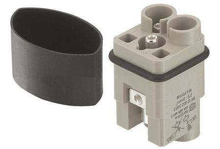 09120022654 HARTING Heavy Duty Power Connector Insert, 40A, Male, Han Q Series, 2 Contacts