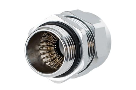 ESG-20M002 Amphenol Industrial ESG Series Metal Metal Cable Gland, M20 Thread, 10mm min., 14mm max., IP68