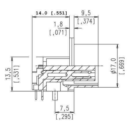 T-3377-600 Amphenol Tuchel Industrial T 3377 600