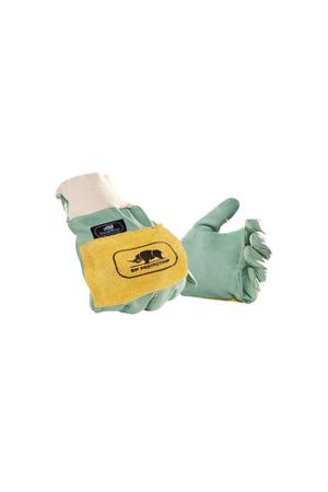 2SA3NAVL1-008 SIP Protection Head-to-toe Green Synthetic Leather Anti-Vibration Work Gloves, Size 8