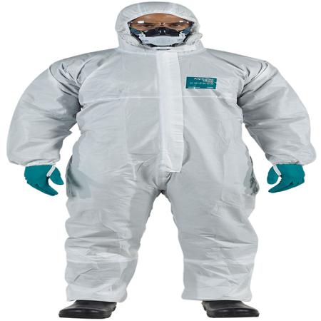 WH18T-00156-07 Ansell White Coverall, EN 1073-2, EN 1149-5, EN 14126, XXXL