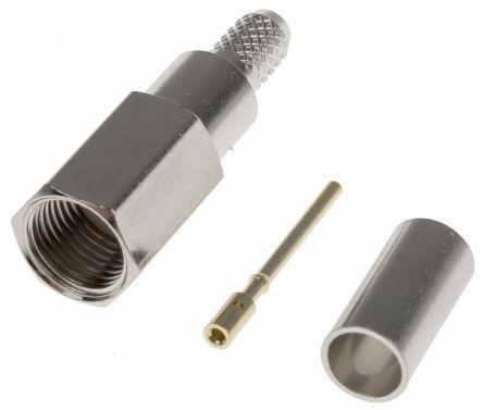 R23-007-00-012611000 RS Pro Straight Cable Mount FME Connector, Plug, Crimp Termination, 50Ω 0 → 900MHz, RG58/U