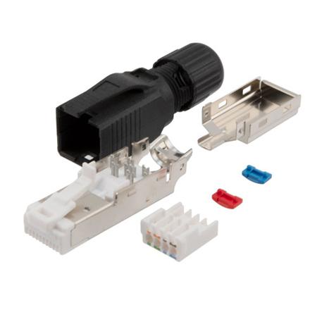 TSPFTC6AS-POE L-Com TSP Series Male Ethernet Connector, Surface Mount, Cat6a Straight 1 Port 1 -Way