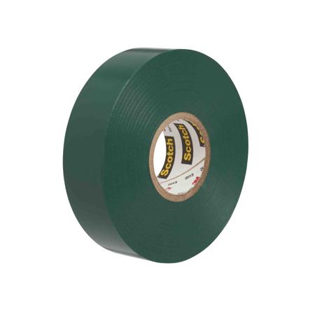SCOTCH-35-VERT-20-X-19 3M SCOTCH 35 Green Electrical Insulation Tape, 19mm x 20m, 0.18mm Thick