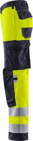129517-171-306 Fristads 2161 ATHF Men's Trousers Navy, Yellow 108 cm Waist 80cm Leg