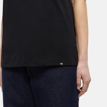 DK0A4YDVBLK1 Dickies Black Cotton Long Sleeve T-Shirt, UK- M, EUR- M