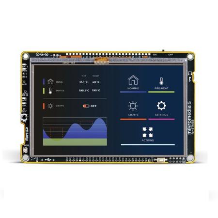 MIKROE-6164 MikroElektronika Development Board ARM ARM Baseboard, Daughter Board