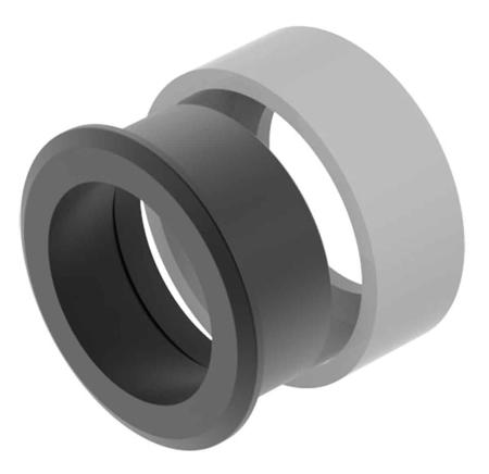 704.955.9 EAO Push Button Bezel for Use with For indicator and pushbutton