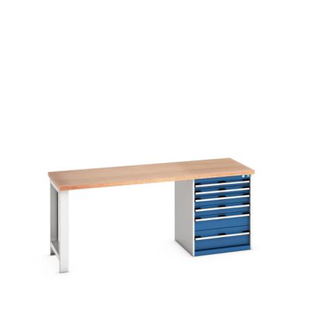 41003235-11V Bott 41003235.11V Sheet Steel Workbench, 840mm x 750mm x 2000mm