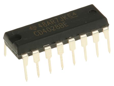CD4028BE Texas Instruments , Decoder, 16-Pin PDIP