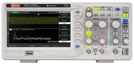 123-6643 RS PRO RSDS1000 Series RSDS1152CML+ Oscilloscope, Digital Storage, 2 Channels With UKAS Calibration, 150MHz