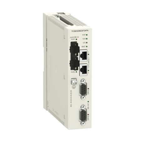 TCSEGDB23F24FA Schneider Electric Modicon X80 Series Communication Module for Use with Modicon M340 and Modicon M580, Ethernet, Modbus