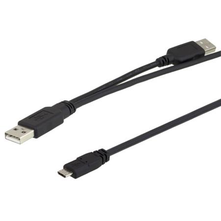 CAUAMICBY L-Com USB 2.0, Male USB A to Male USB B, 900mm