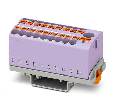 3273126 Phoenix Contact Distribution Block, 19 Way, 4mm², 24A, 690 V, Blue