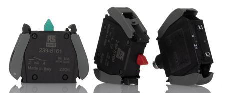 265-7649 RS PRO Knob Selector Switch - (1NC/1NO) 30mm Cutout Diameter, Illuminated 2 Positions