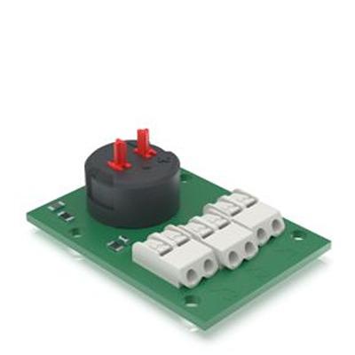 5.00.100.222/0100 RAFI E-BOX MODULAR Series Latching Emergency Stop Push Button, PCB, 32mm Cutout, DPST
