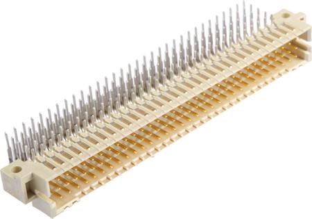 02011602101 HARTING har-bus 64 160 Way 2.54mm Pitch, Type Connector Class C1, C2, 5 Row, Right Angle DIN 41612 Connector, Plug