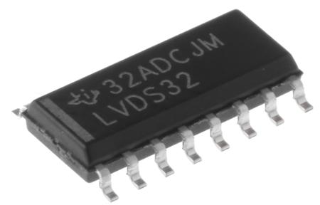 SN65LVDS32D Texas Instruments , LVDS Receiver Quad LVTTL, 16-Pin SOIC