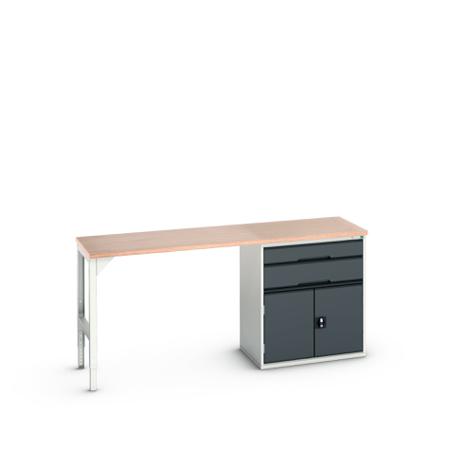 16921955-19 Bott Steel Workbench, 300kg Max Load, 930mm x 600mm x 2000mm