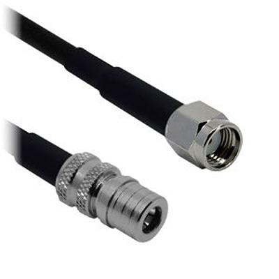 ASMQM1500C058L11 Siretta ASMQM Series, 15 m, Low Loss Coaxial Cable 50 Ω, Black, Terminated