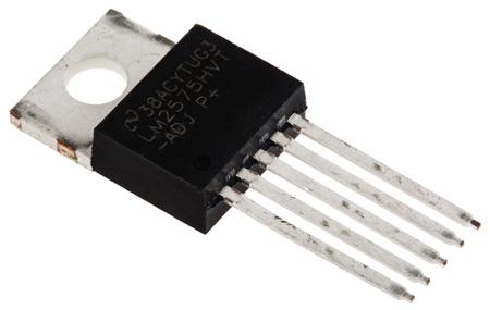 LM2575HVT-ADJ/NOPB Texas Instruments,  Step-Down Switching Regulator, 1-Channel 1A Adjustable 5-Pin, TO-220