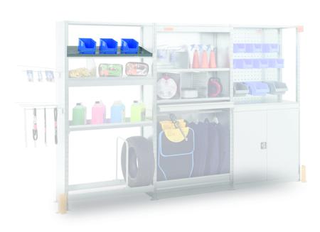 BTL2TABTOLINC1240 Manorga RAL 7040 4 Shelf Storage Rack System Shelving System, 3000kg Load