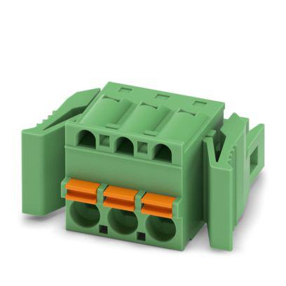 1947065 Phoenix Contact, 5mm Pitch, 5/..-ST-RF, FKC 2, 3 Way, , Pluggable Terminal Block, Plug, Latching, Push In Spring