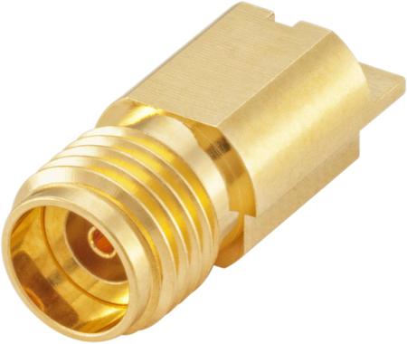 02K249-40ML5 Rosenberger RPC-2.92 Series, Jack Surface Mount, 50Ω, Solder Termination, Right Angle Body