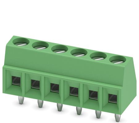 1751280 Phoenix Contact MKDS 1/ 6-3.5 Series PCB Terminal Block, 6-Contact, 3.5mm Pitch, Through Hole Mount, 1-Row, Screw